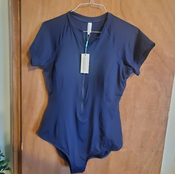SEA LEVEL SWIM.AUSTRALIA.  ONEPIECE. NWT NIGHT SKY BLUE. SZ 14. - Picture 4 of 11